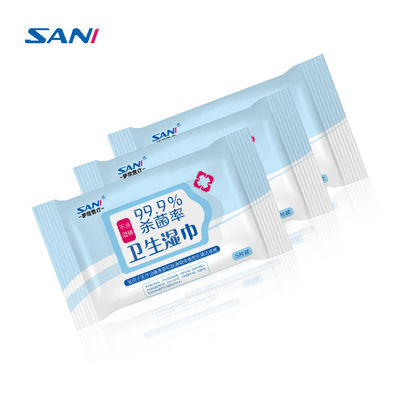180x180mm অ্যান্টি ব্যাকটেরিয়া ওয়েট ওয়াইপ অ বোনা ভেজা টিস্যু পেপার